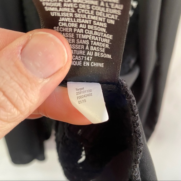 Swimsuit Coverup Hi-Low Design Black - Picture 6 of 8